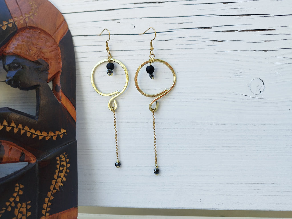 Gold earrings