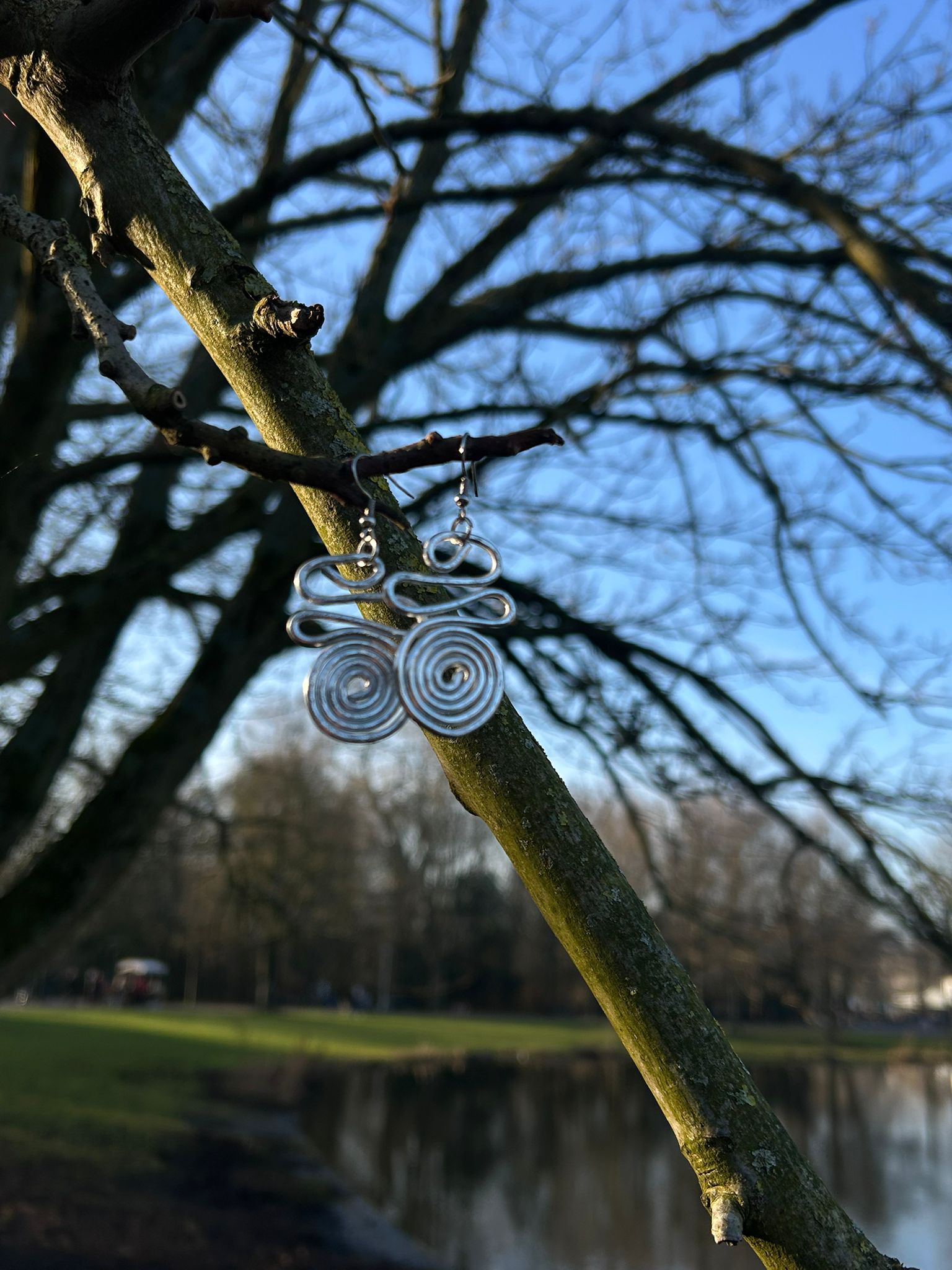 Long Spiral Earrings