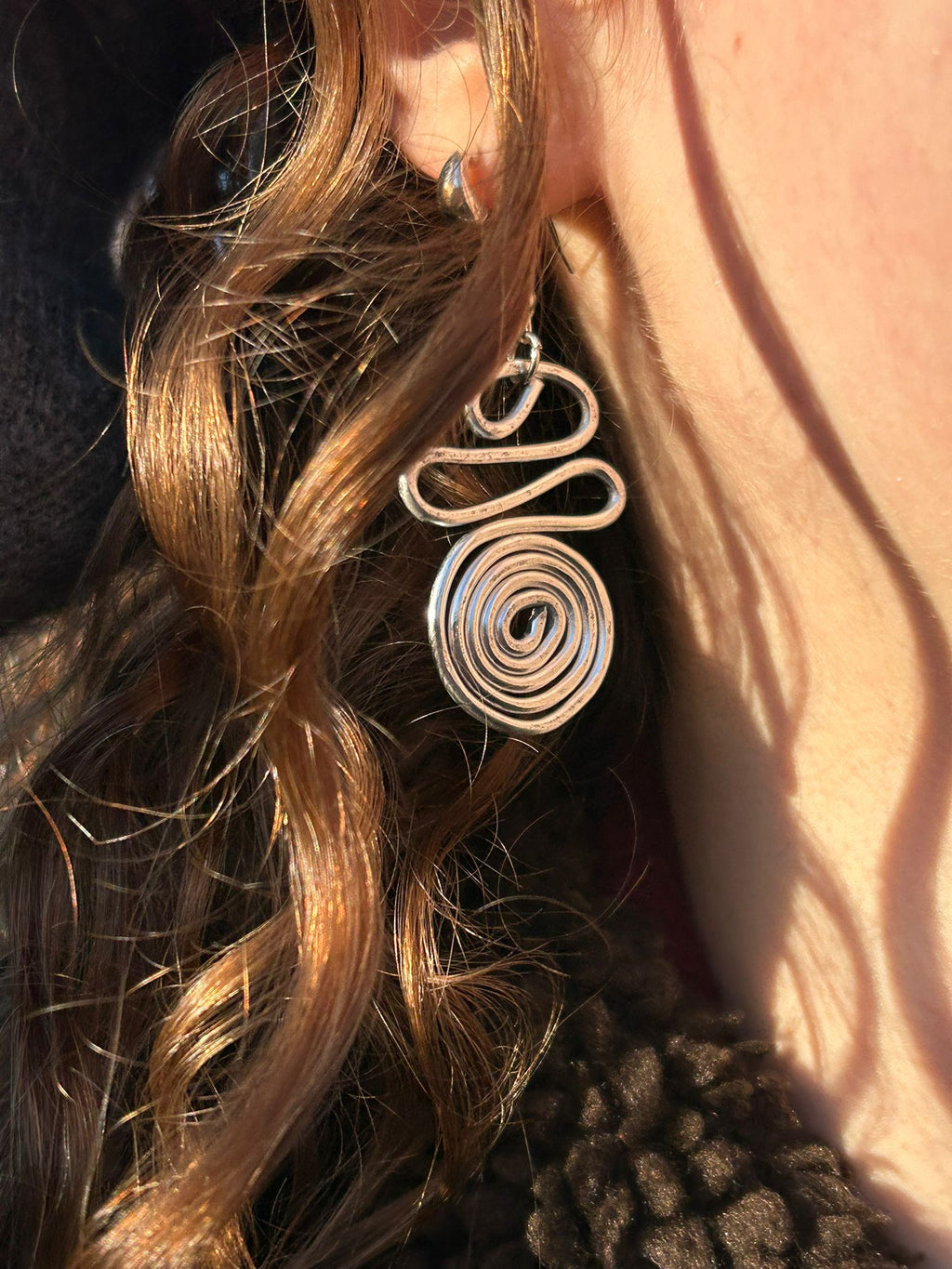 Long Spiral Earrings