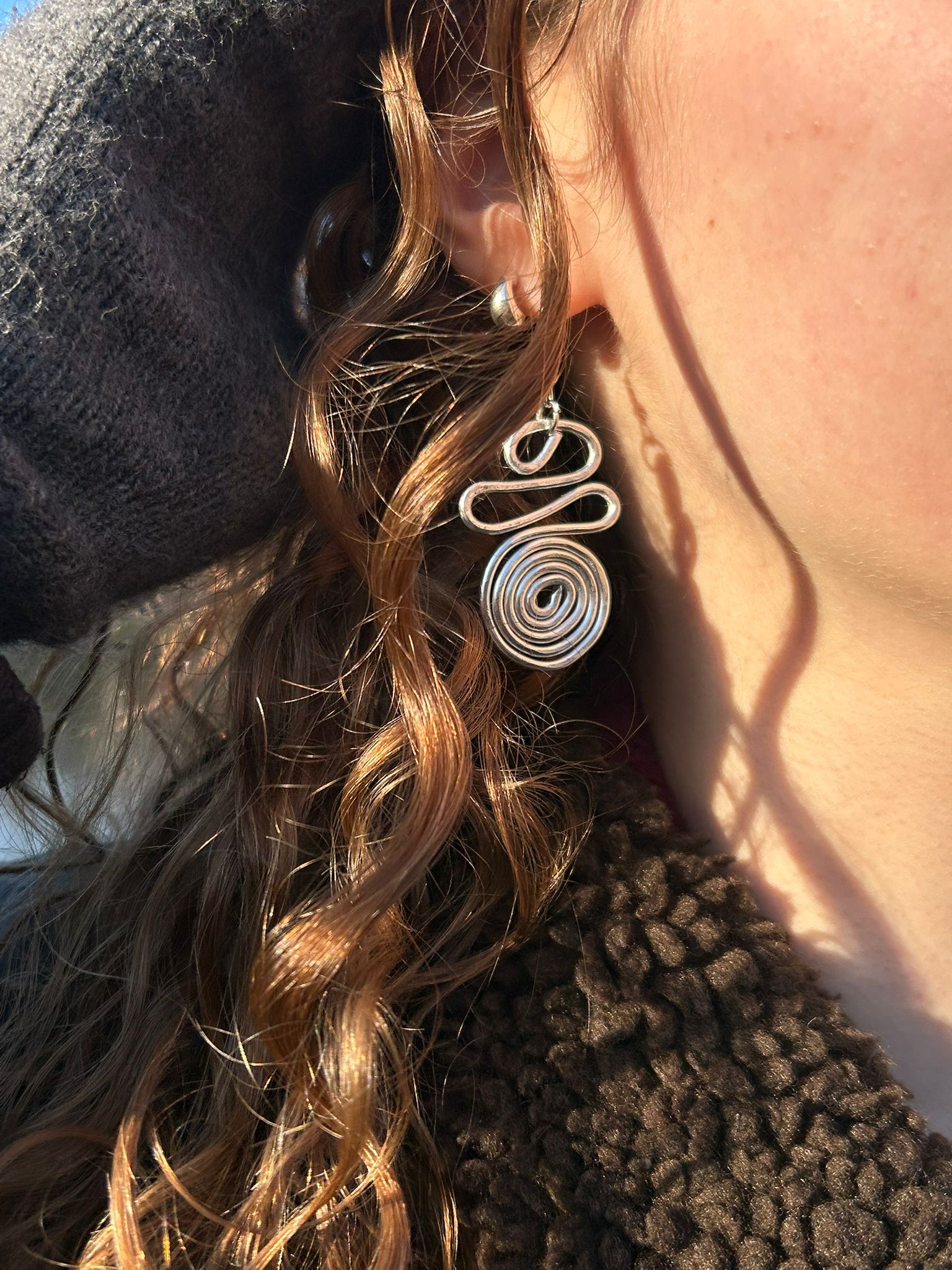 Long Spiral Earrings
