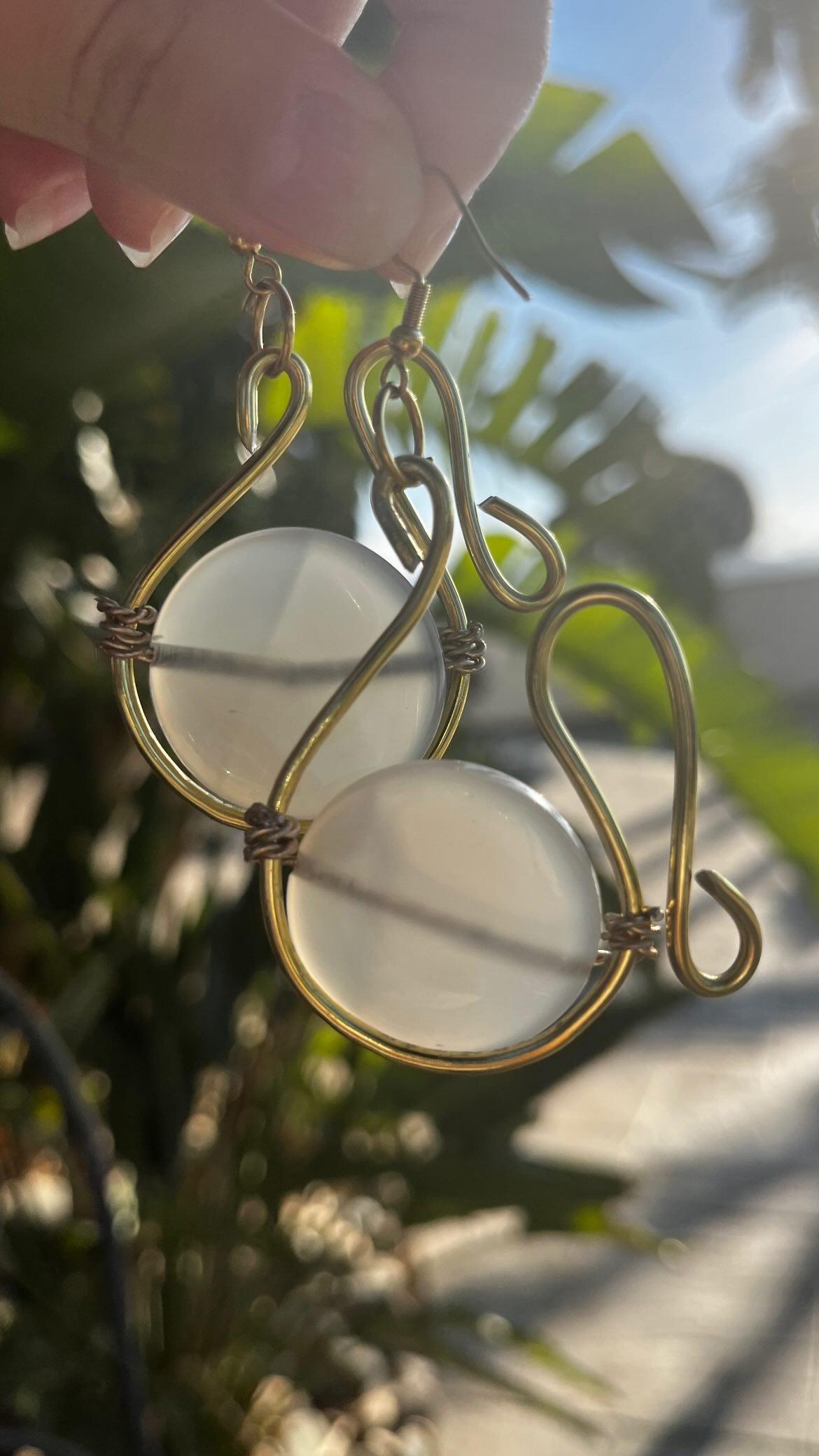 Agate earrings