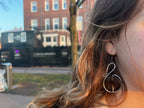 Big brown Agate earrings