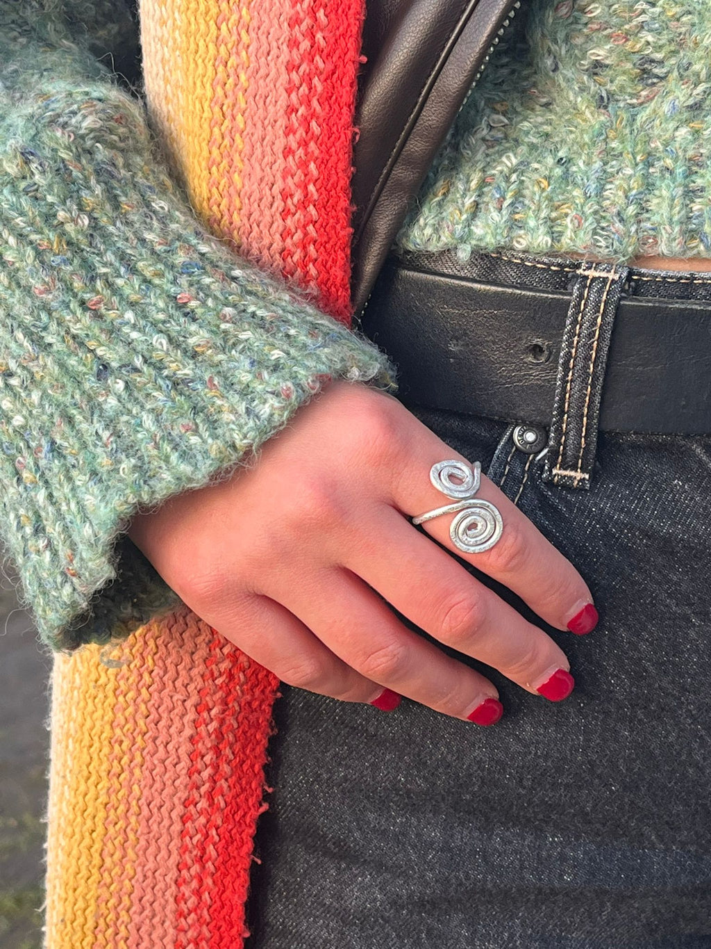 Double Spiral ring
