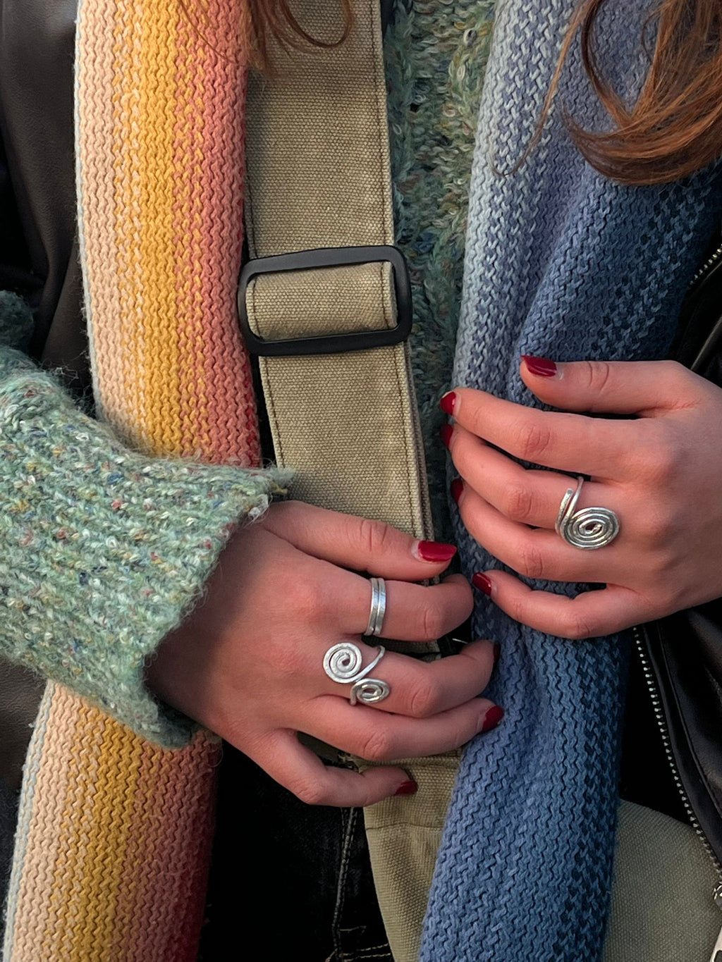 Double Spiral ring