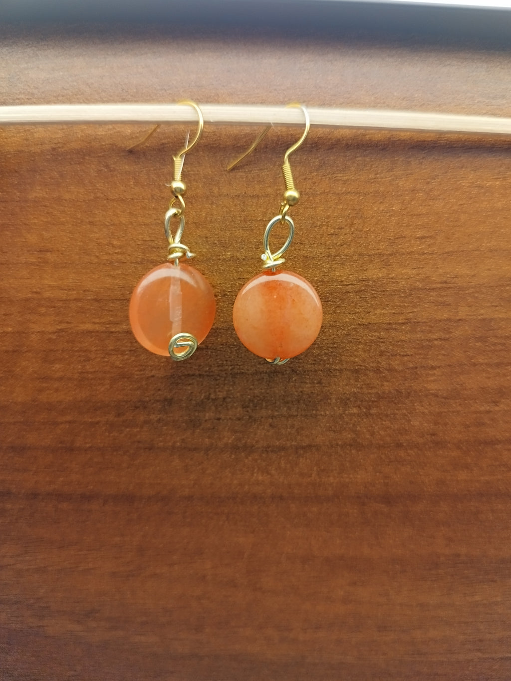 Red small earrings