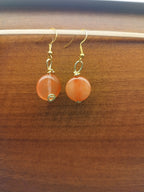 Red small earrings