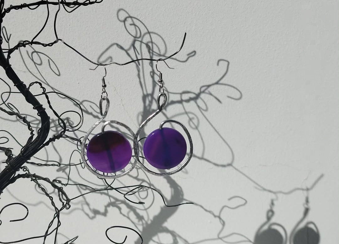 Agate earrings