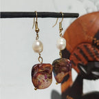 Brown Pearls earings