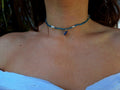 Blue beaded necklace